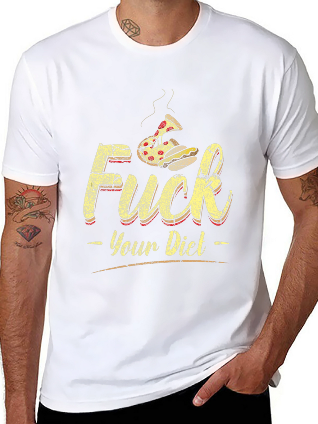 Funny F*ck Your Diet Graphic T-Shirt
