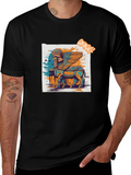 Winged Bull Graphic Tee - Mesopotamian Art Shirt