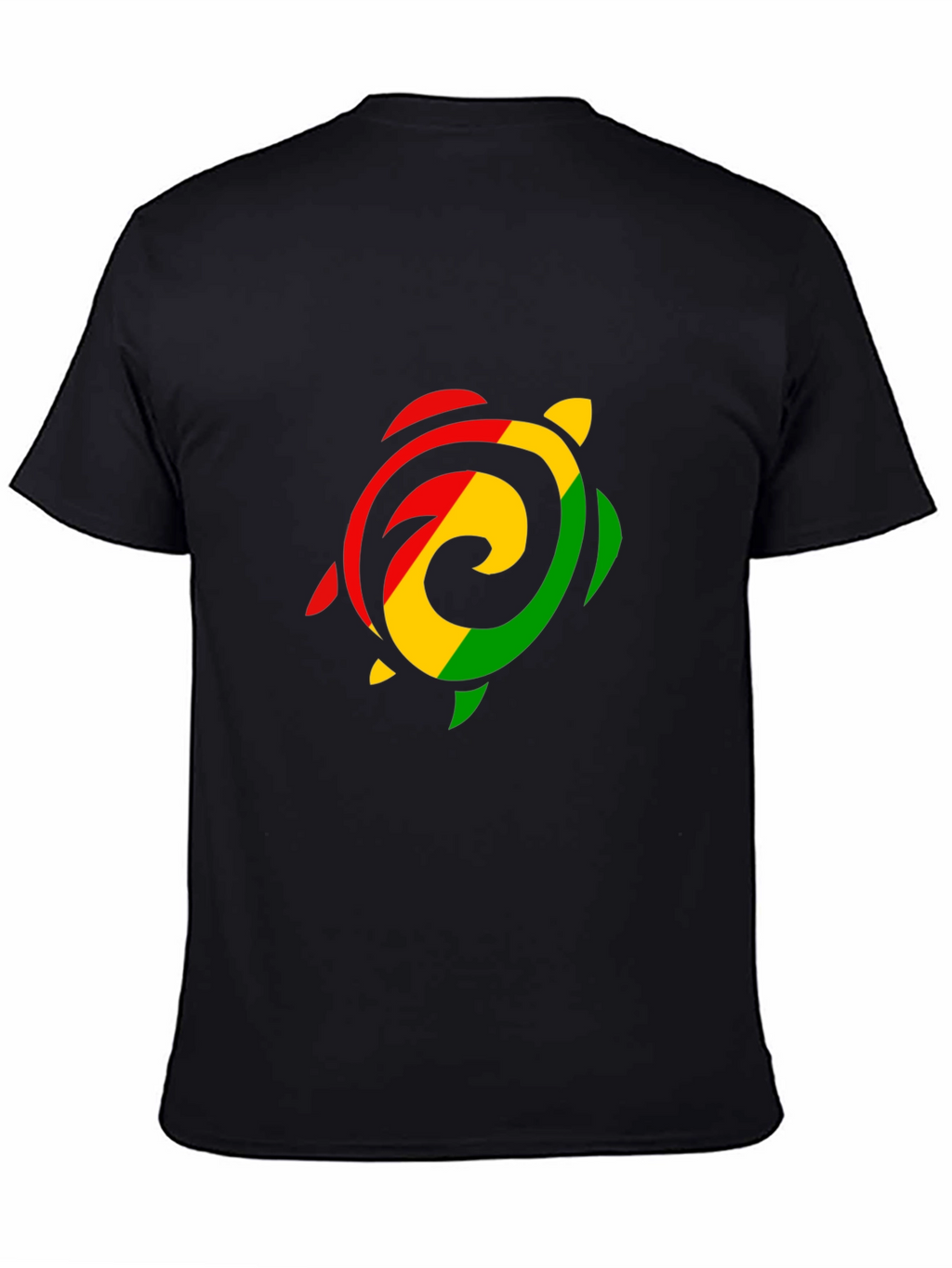 Rasta Turtle Graphic Tee - Black T-Shirt