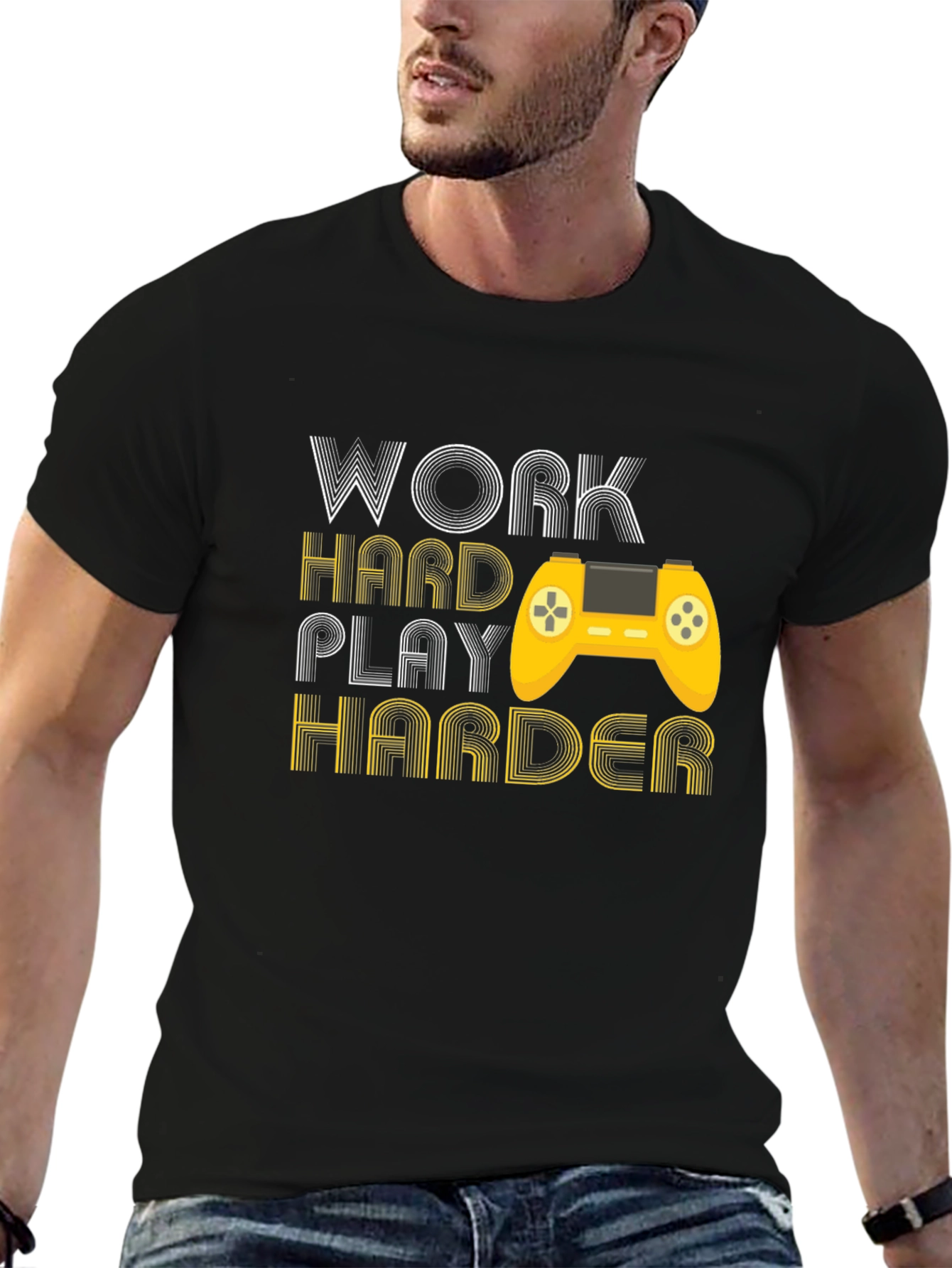 Work Hard Play Harder Gaming T-Shirt