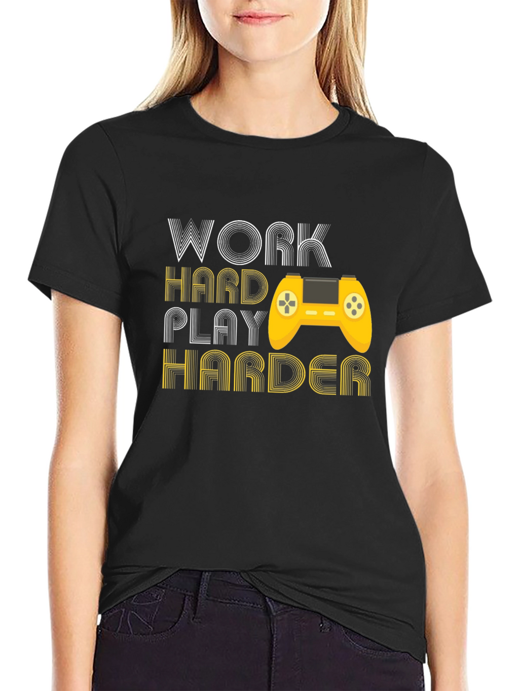 Work Hard Play Harder Gaming T-Shirt