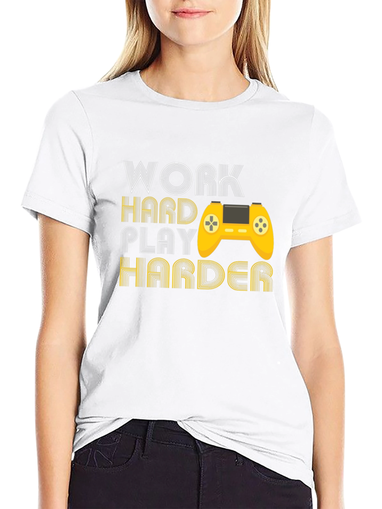 Work Hard Play Harder Gaming T-Shirt