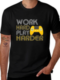 Work Hard Play Harder Gaming T-Shirt