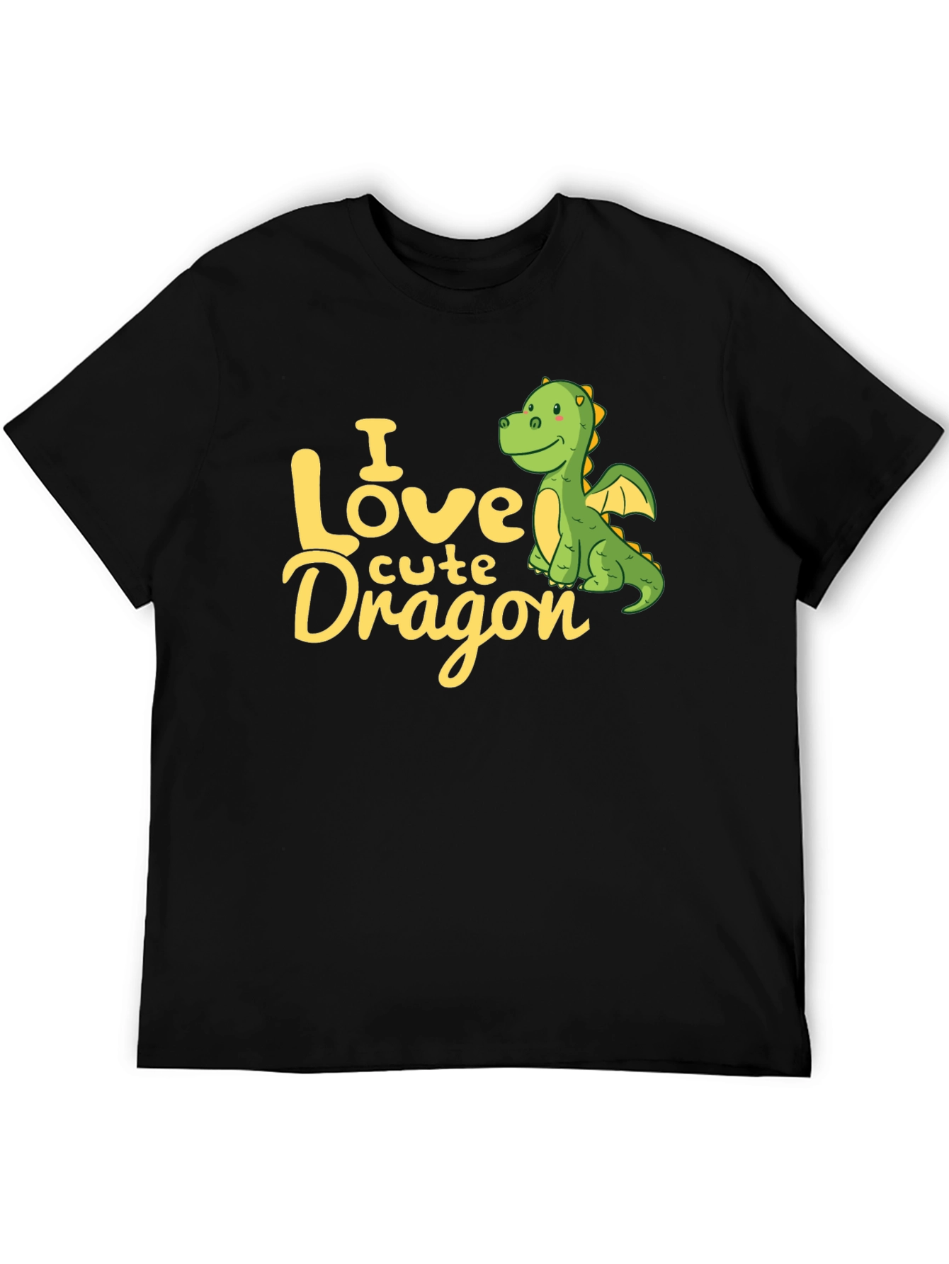 Cute Dragon Graphic Tee -  I Love Cute Dragon T-Shirt