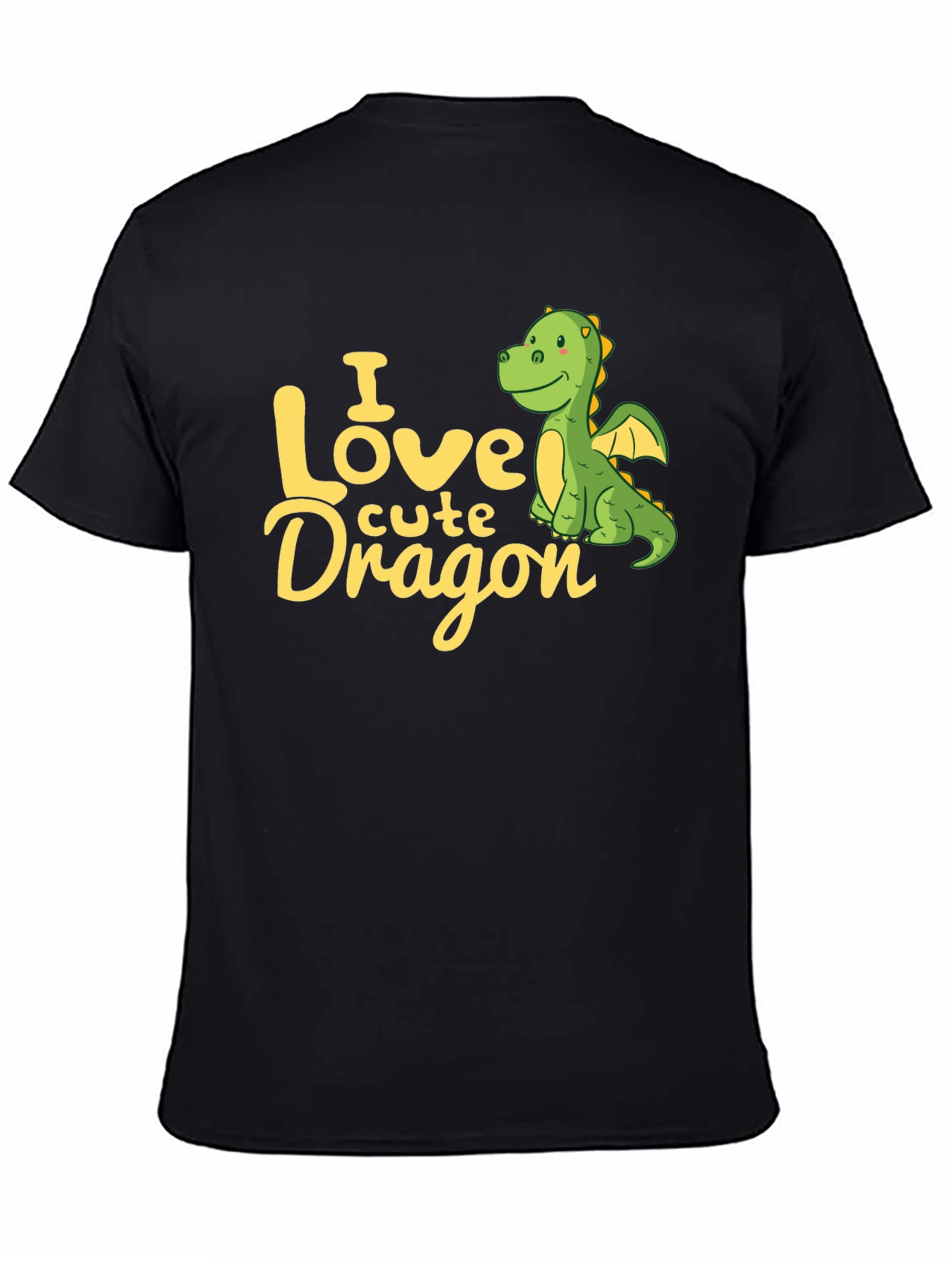 Cute Dragon Graphic Tee -  I Love Cute Dragon T-Shirt