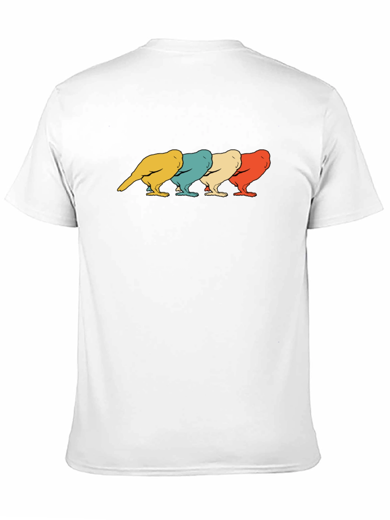 Retro Bird Graphic T-Shirt - Mens Black Tee