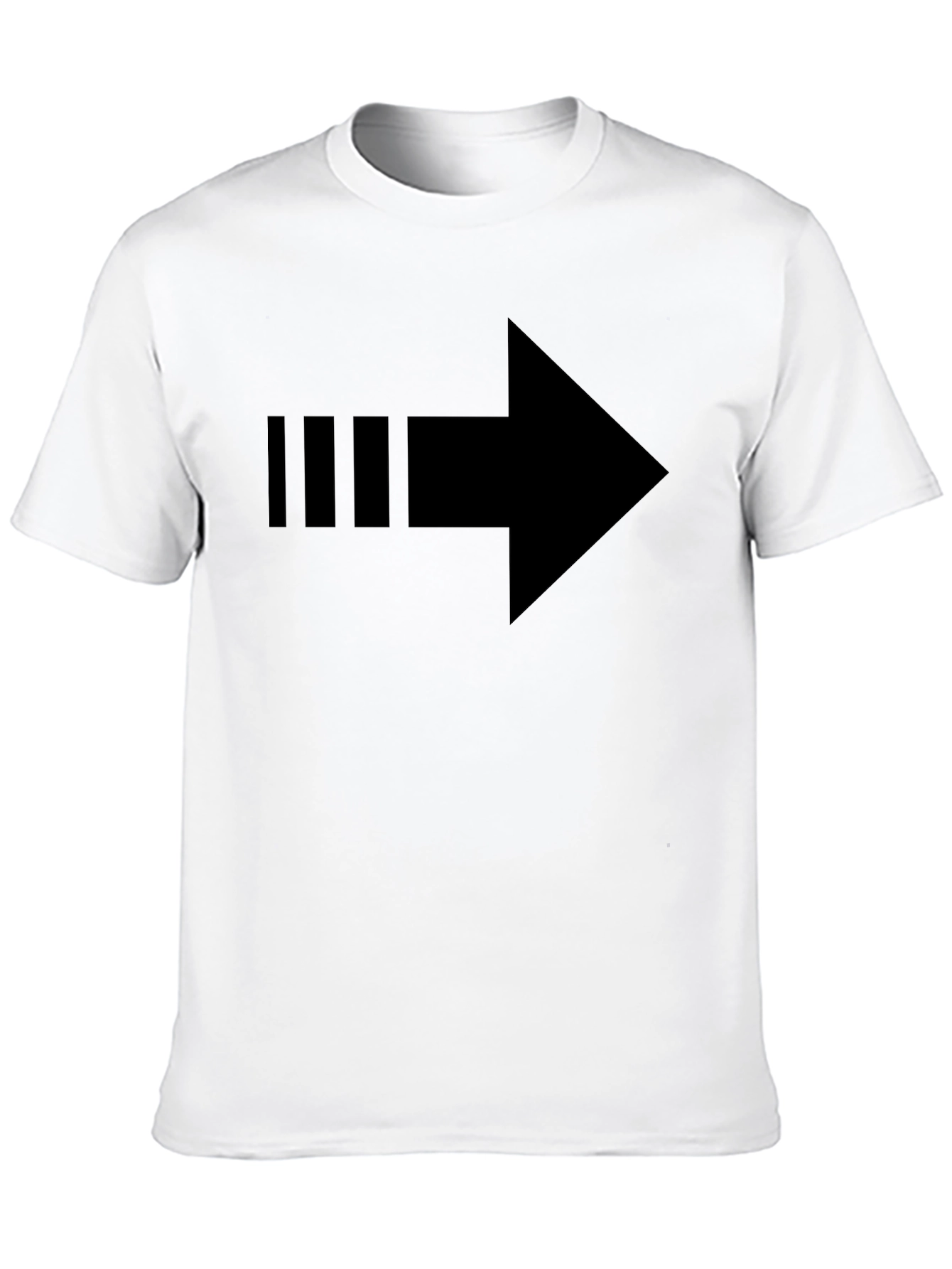 Arrow Graphic Black T-Shirt - Directional Style