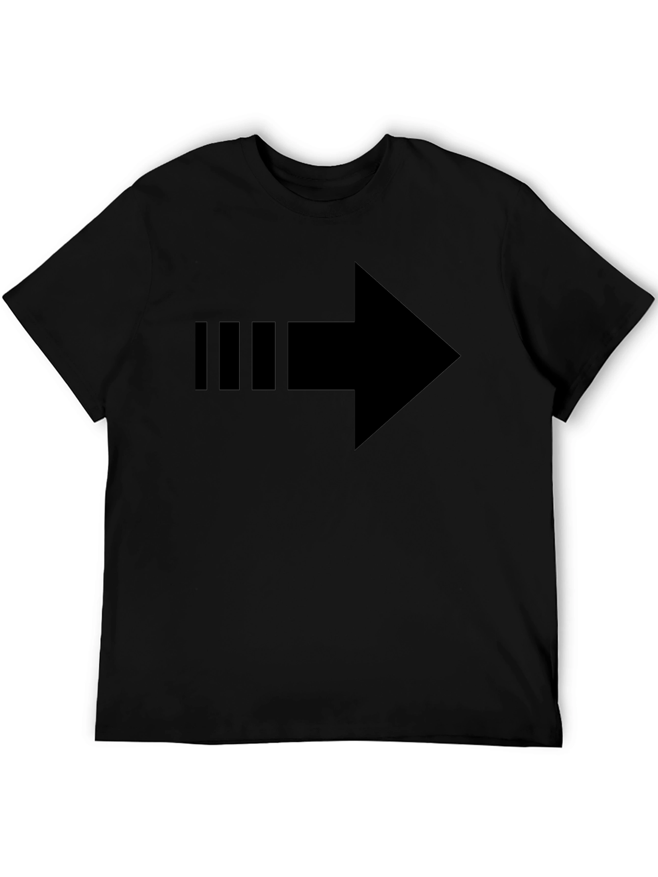 Arrow Graphic Black T-Shirt - Directional Style