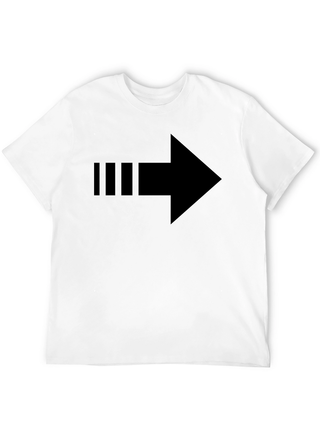 Arrow Graphic Black T-Shirt - Directional Style