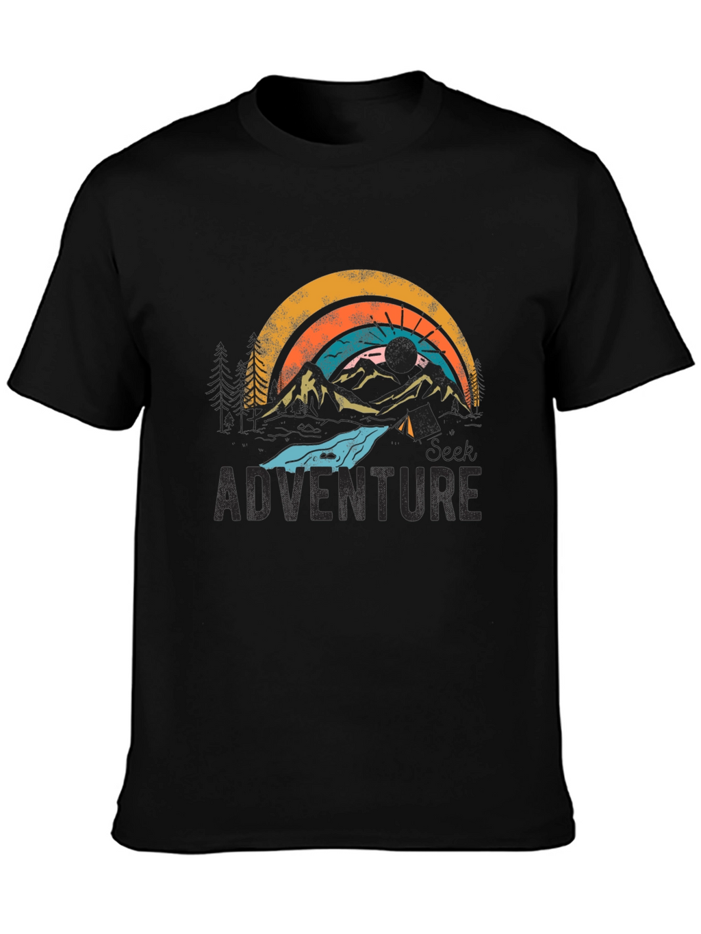 Seek Adventure Graphic Tee - Unisex Camping Shirt
