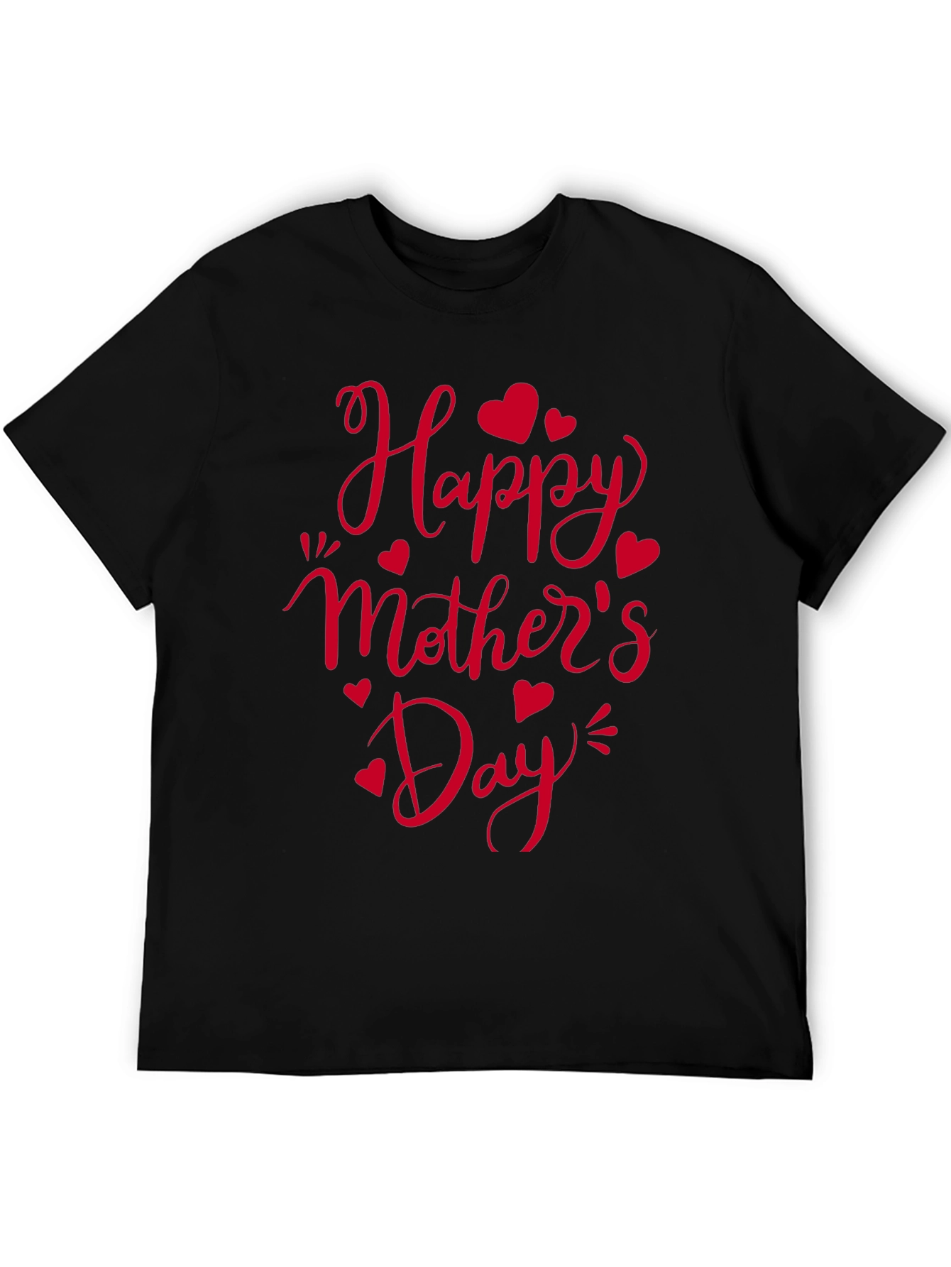 Happy Mothers Day Black T-Shirt