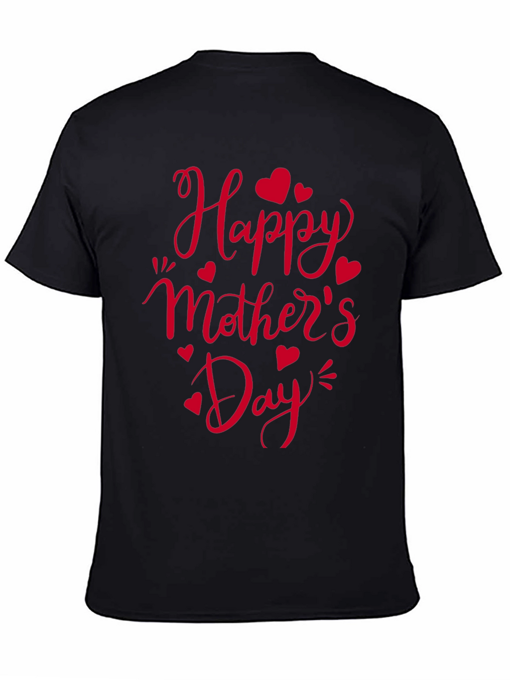 Happy Mothers Day Black T-Shirt