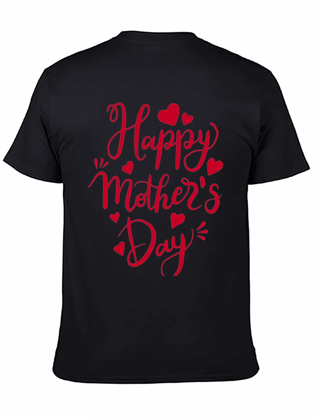 Happy Mothers Day Black T-Shirt