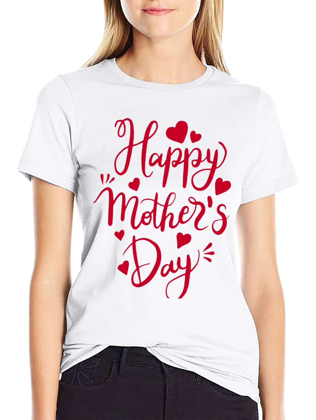 Happy Mothers Day Black T-Shirt