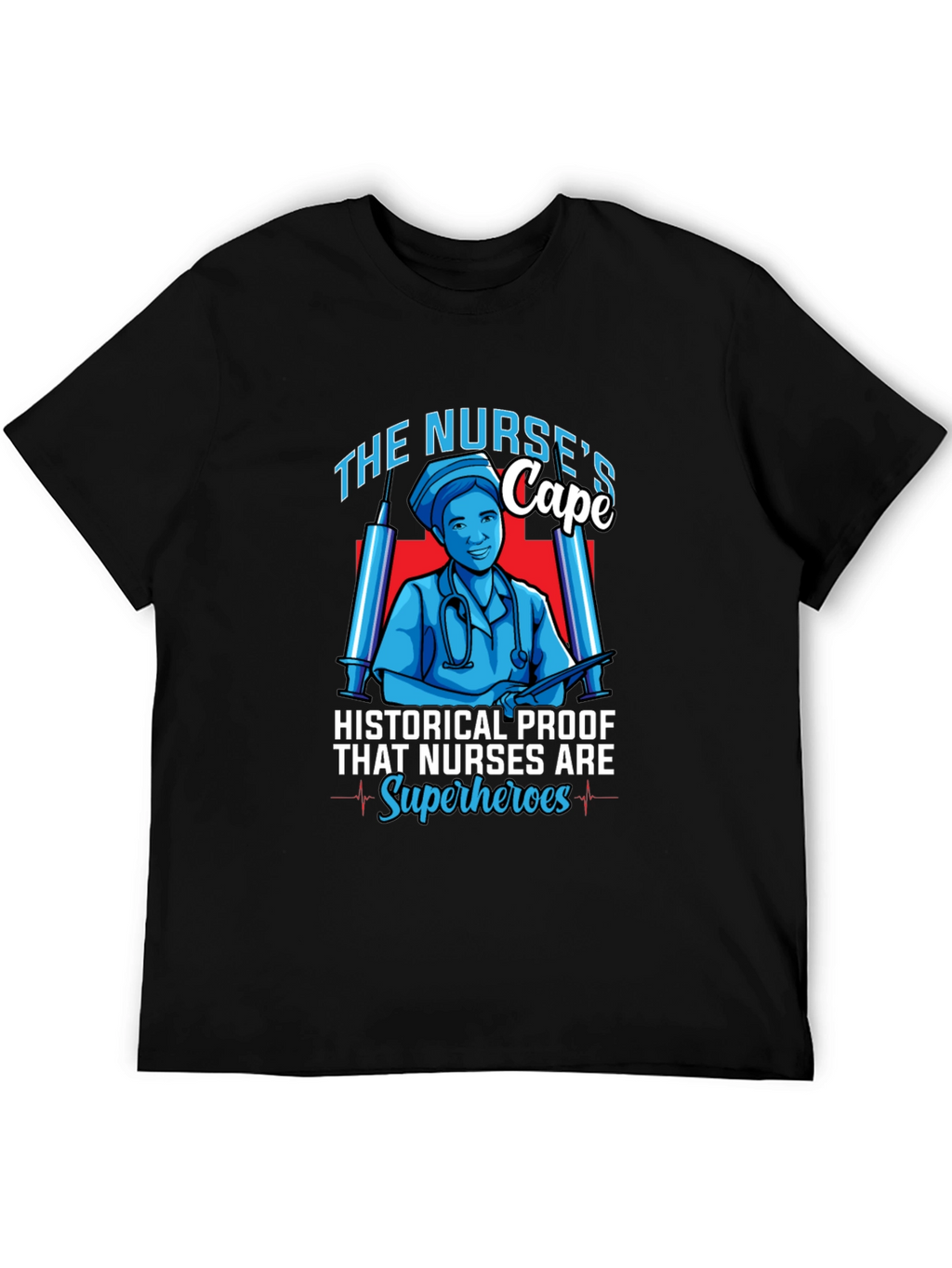 Nurse Superhero Graphic T-Shirt