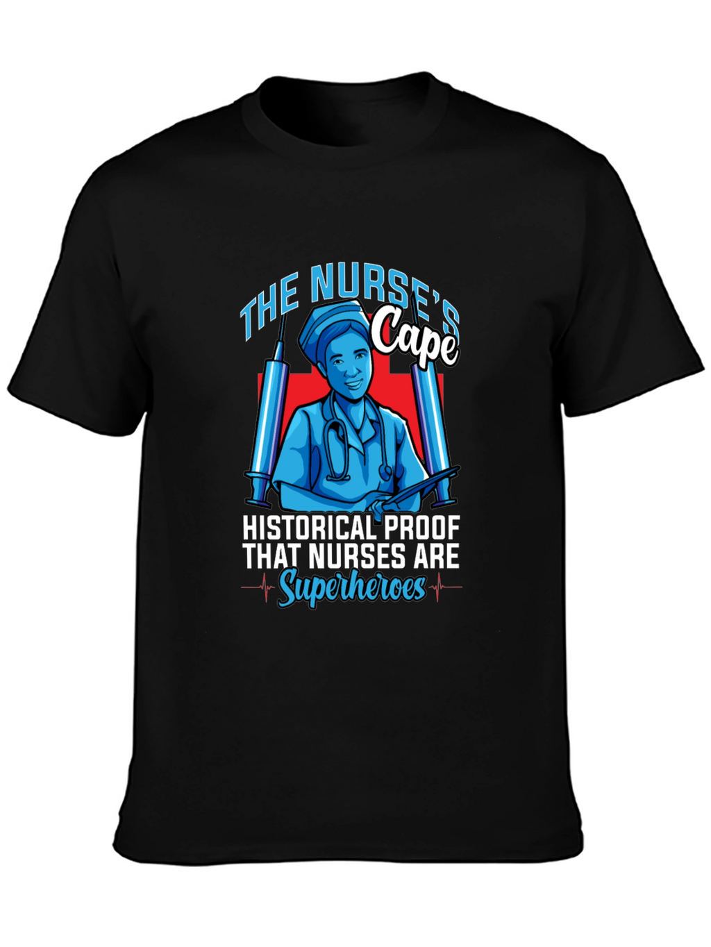 Nurse Superhero Graphic T-Shirt
