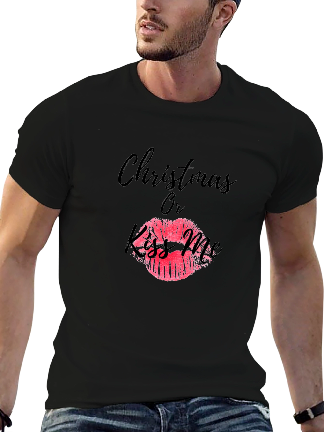 Christmas Or Kiss Me Graphic Tee