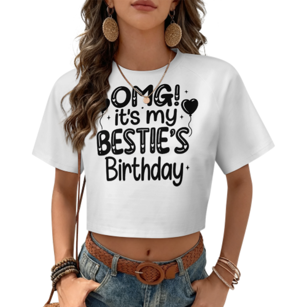 OMG It’s My Bestie’s Birthday Shirt | Best Friend Birthday Party Matching Tee(z898)