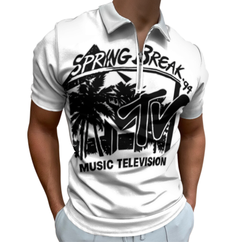 Spring Break '94 Retro Beach Party Graphic Tee | Vintage 90s Music Television Inspired Shirt | Summer Vacation Streetwear(z912)