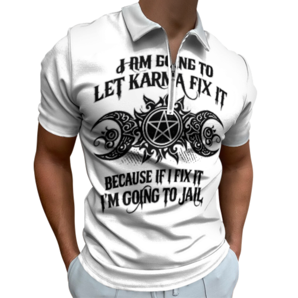 Let Karma Fix It Gothic Witchy T-Shirt | Funny Dark Humor Mystical Graphic Tee(z918)