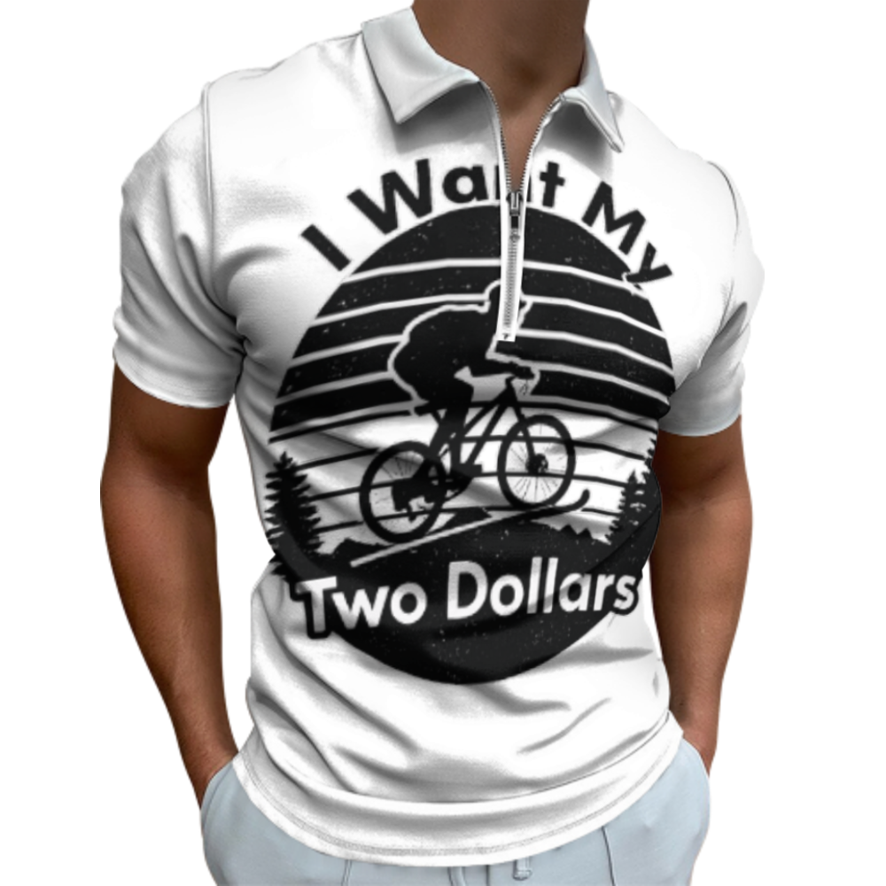 I Want My Two Dollars Vintage Cycling T-Shirt | Retro Mountain Bike Graphic Tee | Funny Biker Gift Shirt(z914)