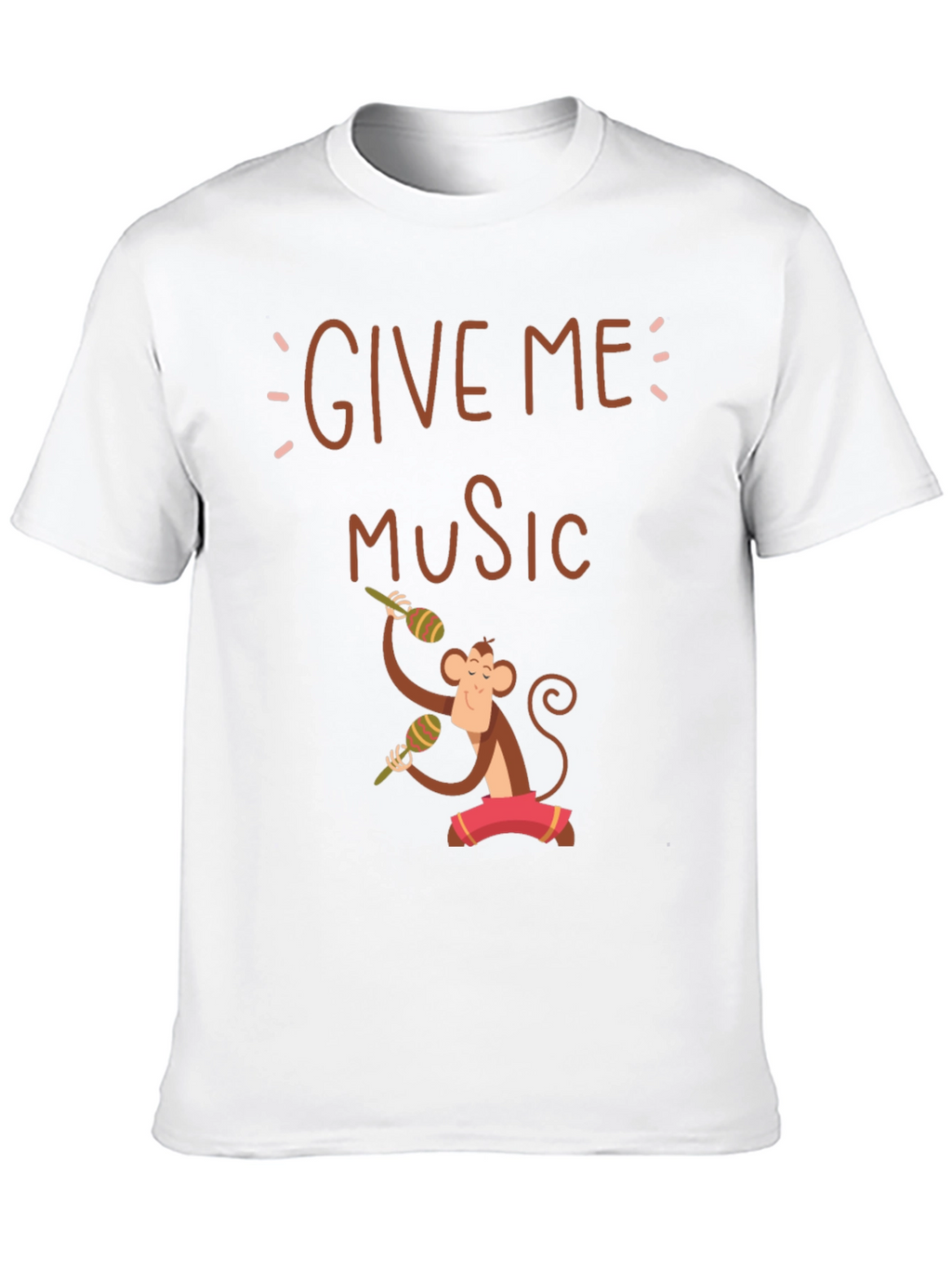 Give Me Music Monkey Graphic Tee - Black