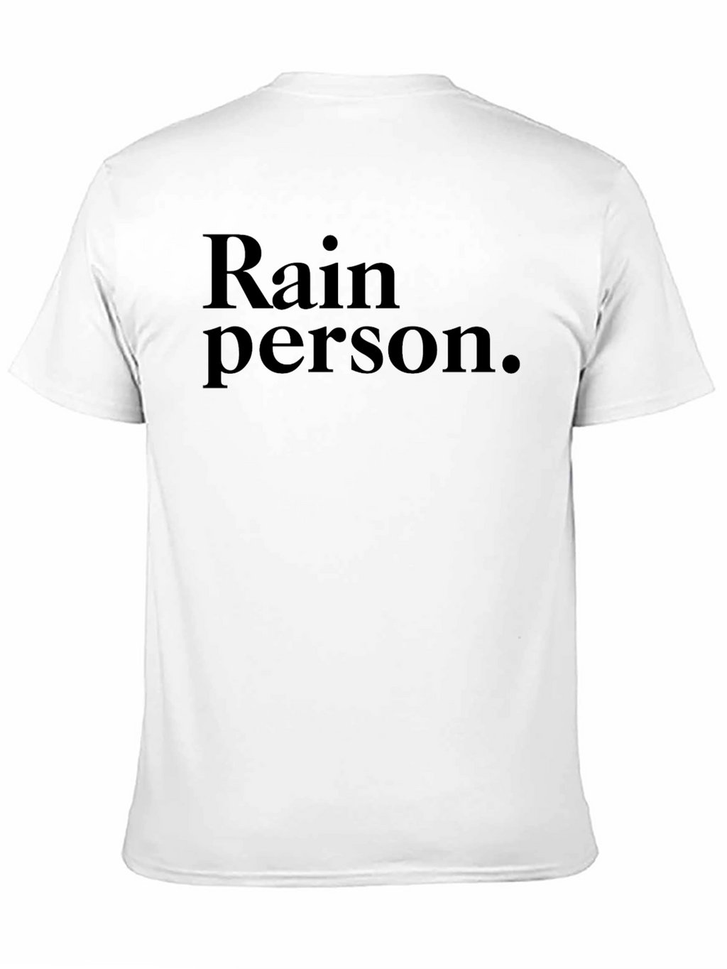 Rain Person Black T-Shirt