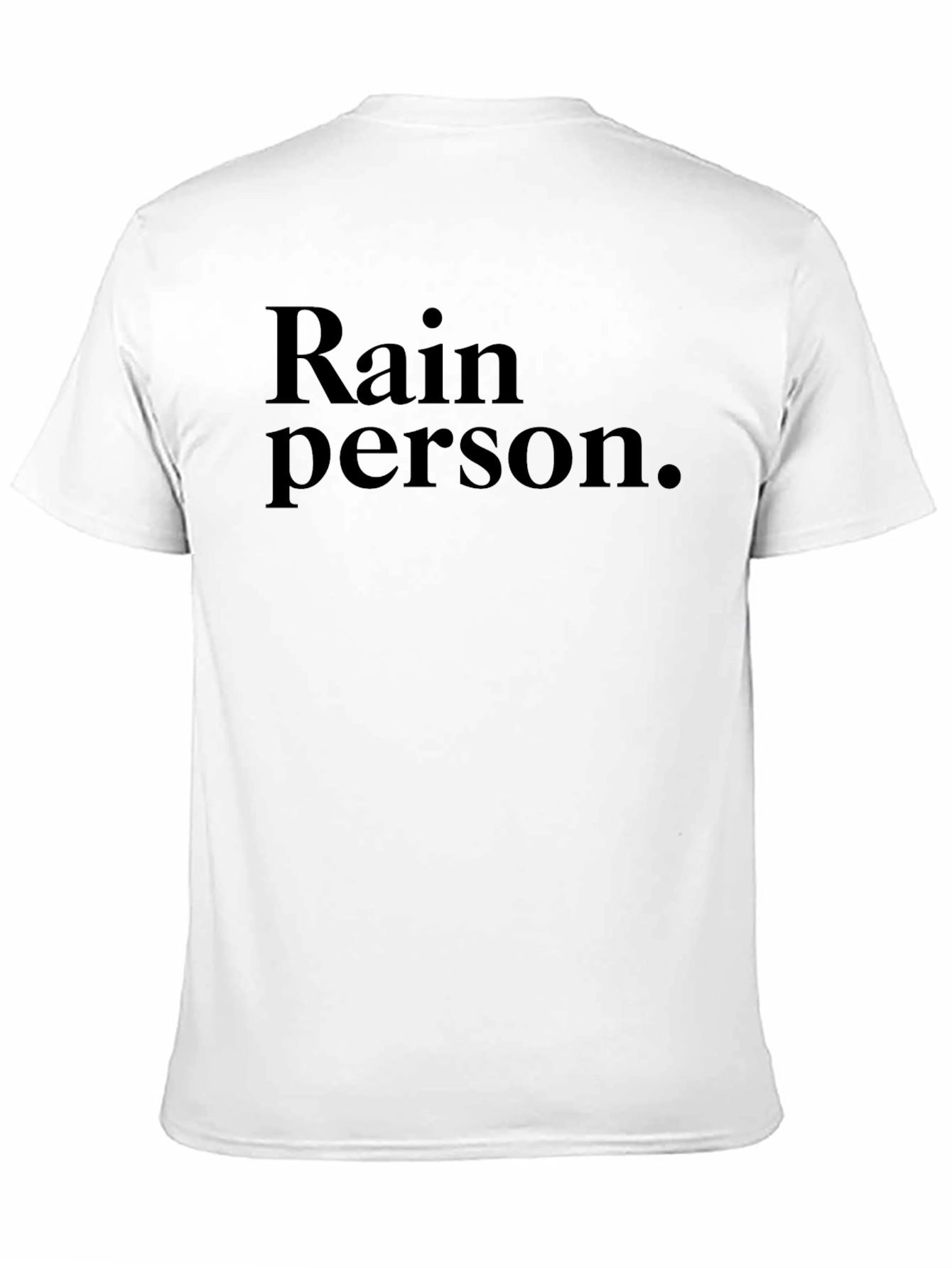 Rain Person Black T-Shirt