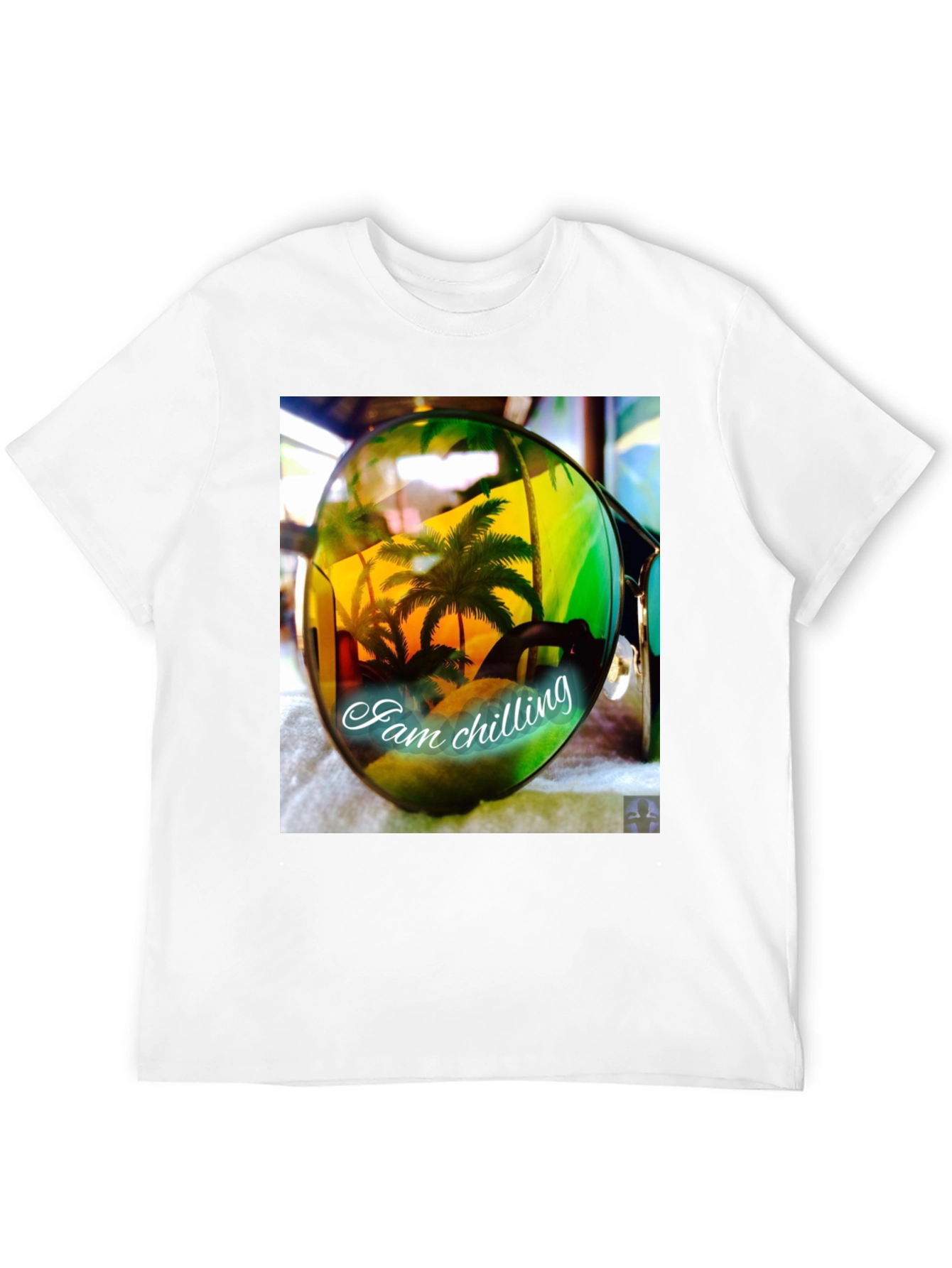Tropical Palm Sunglasses T-Shirt - Chilling Vibes