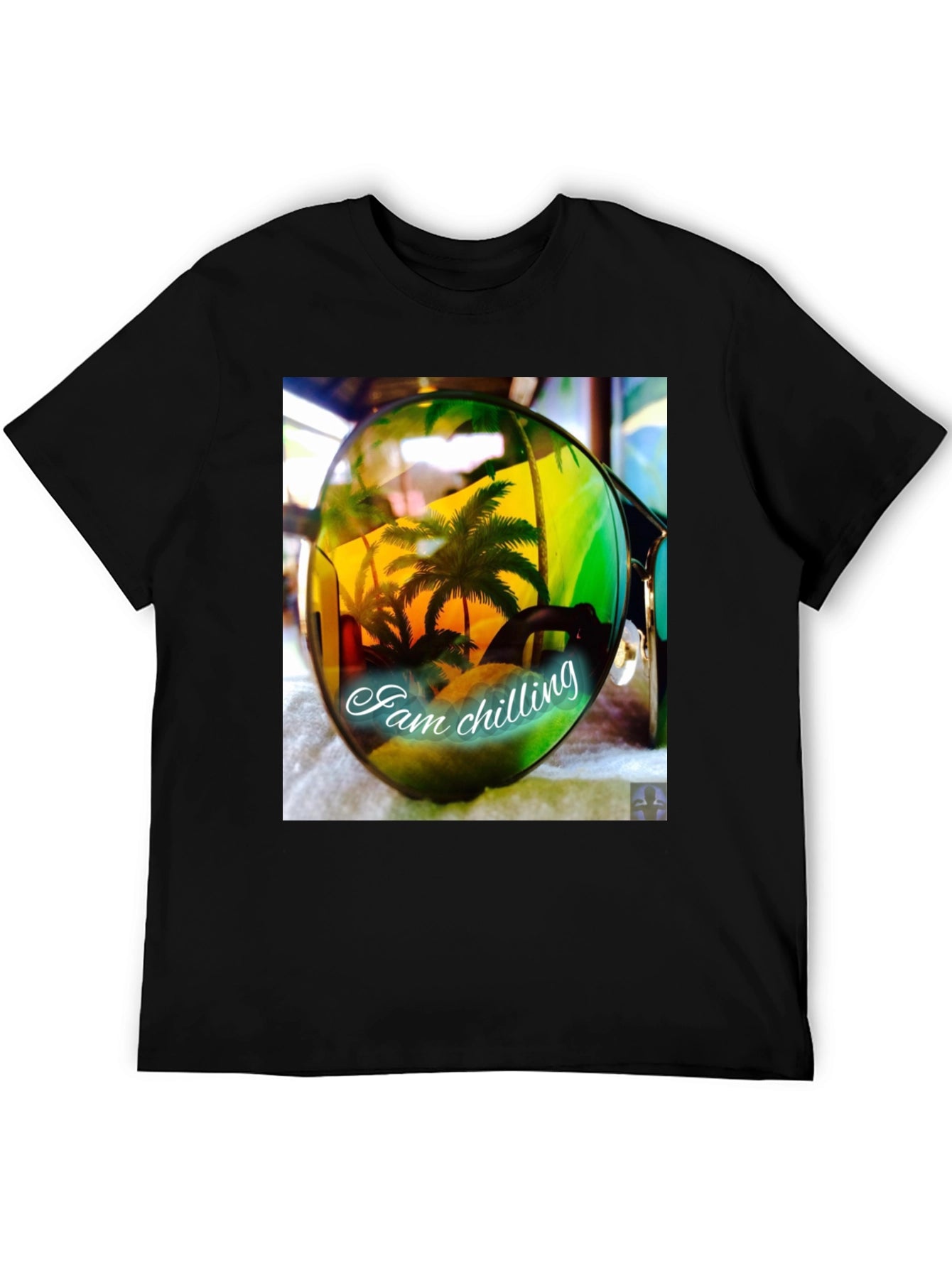 Tropical Palm Sunglasses T-Shirt - Chilling Vibes