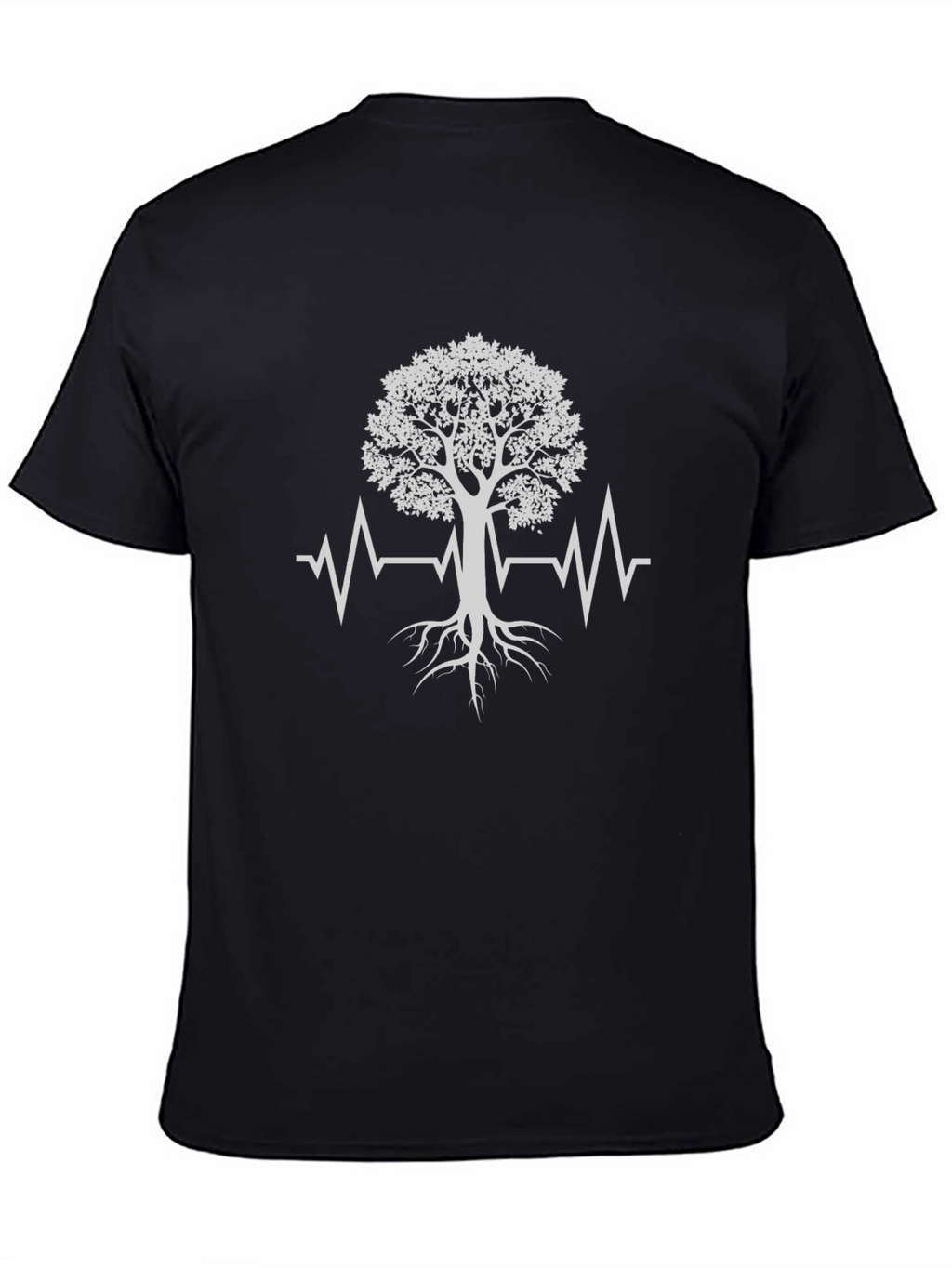 Tree of Life Heartbeat T-Shirt - Black