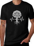 Tree of Life Heartbeat T-Shirt - Black