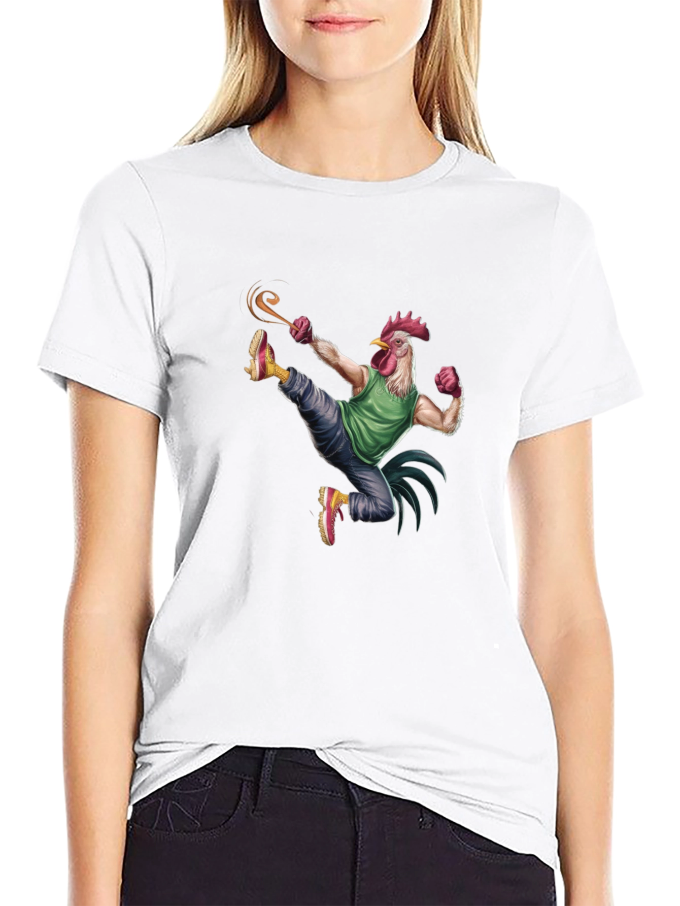 Chicken Kicking T-Shirt
