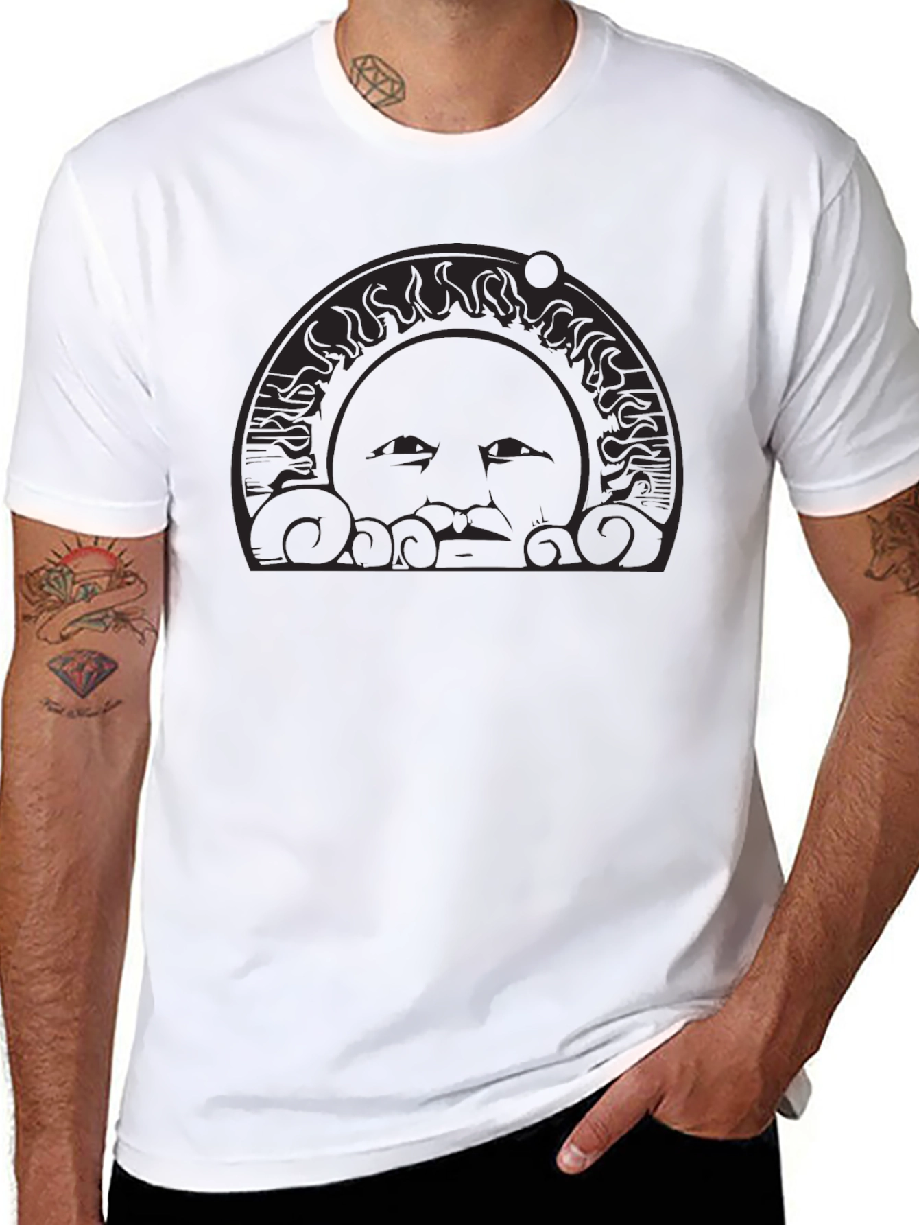 Black Sun Graphic Tee - Stylish & Unique