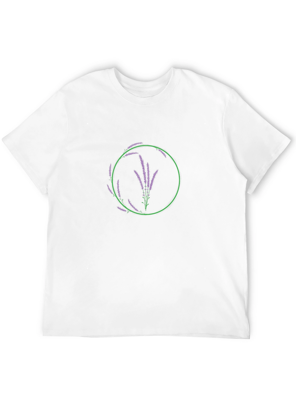 Floral Lavender Circle Graphic Tee