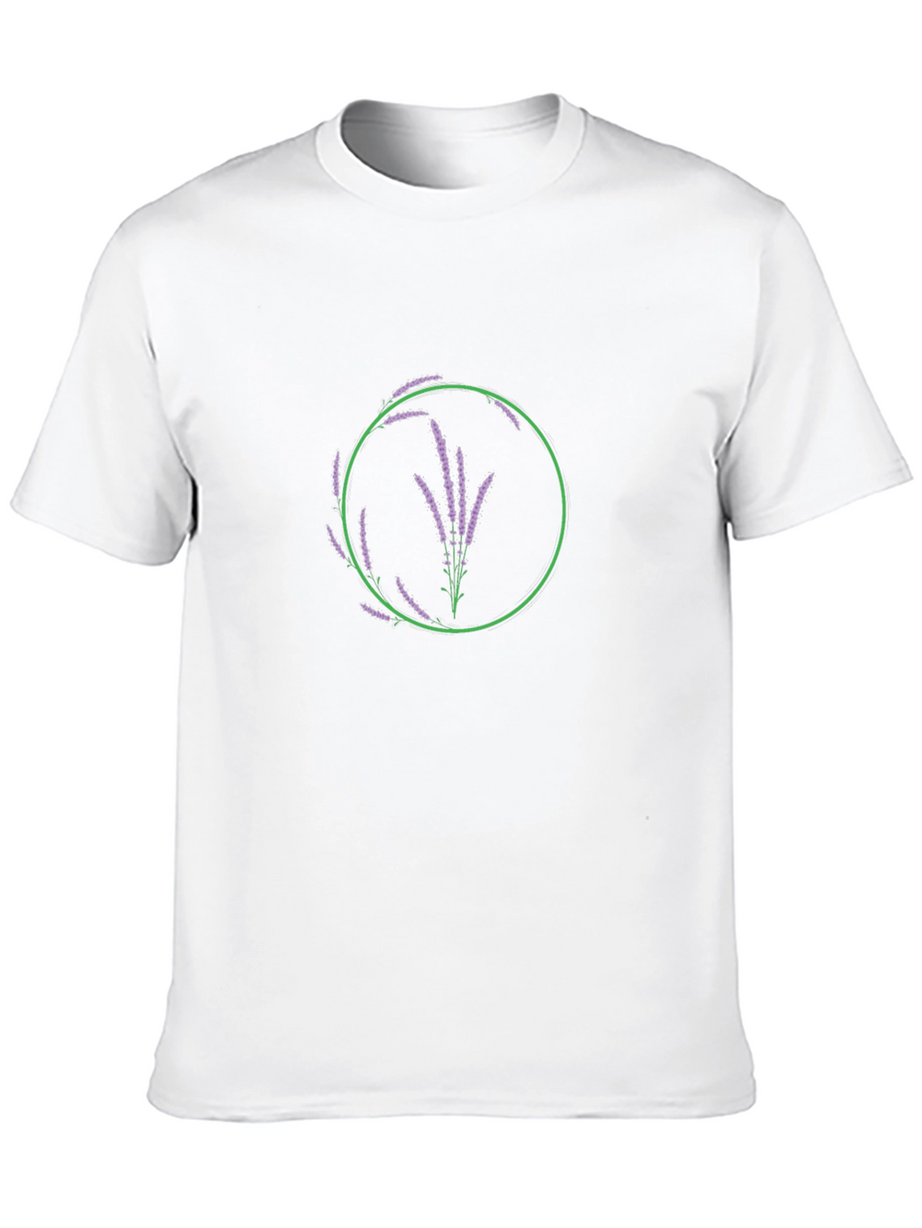 Floral Lavender Circle Graphic Tee