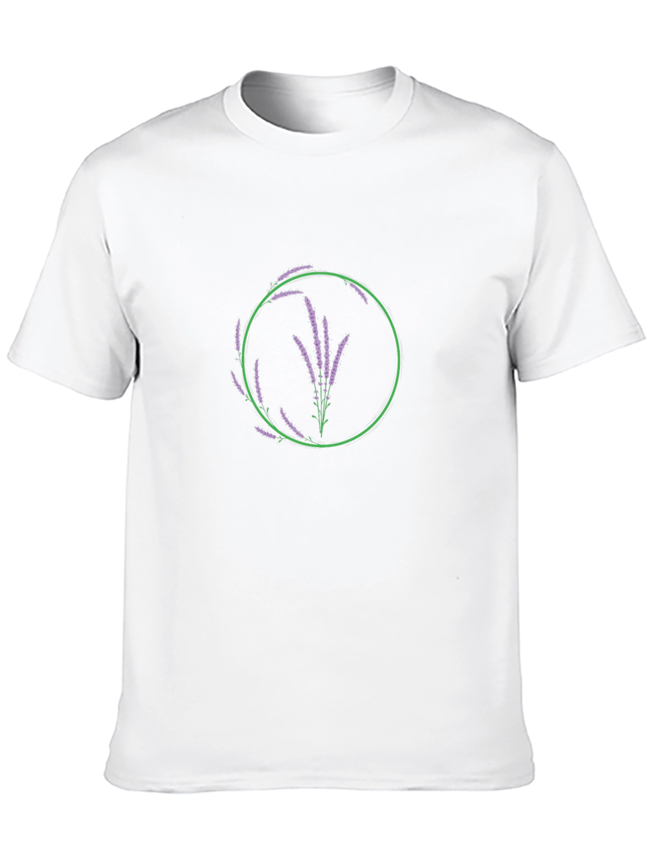 Floral Lavender Circle Graphic Tee