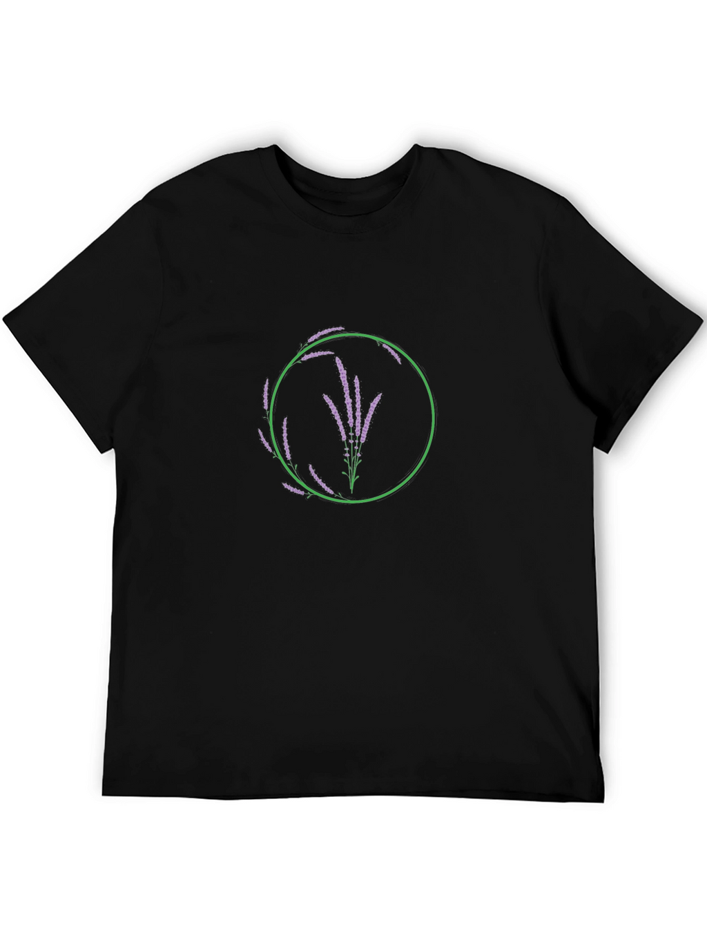 Floral Lavender Circle Graphic Tee