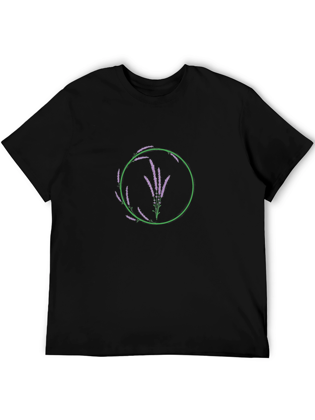 Floral Lavender Circle Graphic Tee
