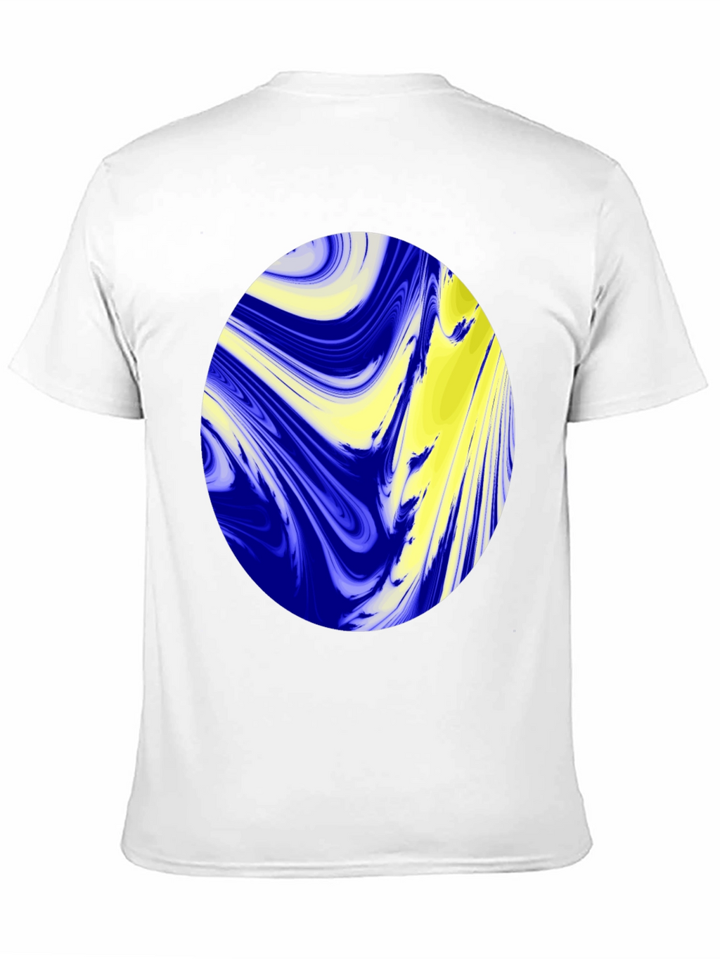 Abstract Oval Graphic Black T-Shirt