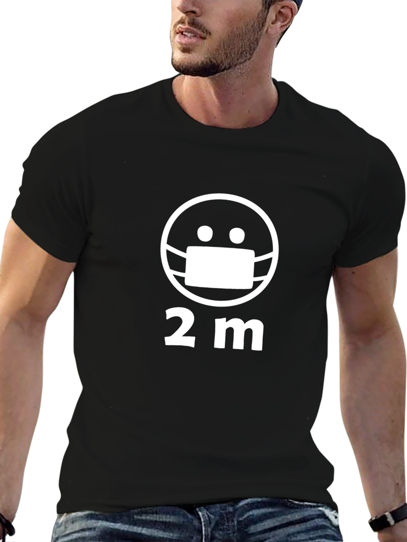 Social Distancing T-Shirt - Stay 2 Meters Apart