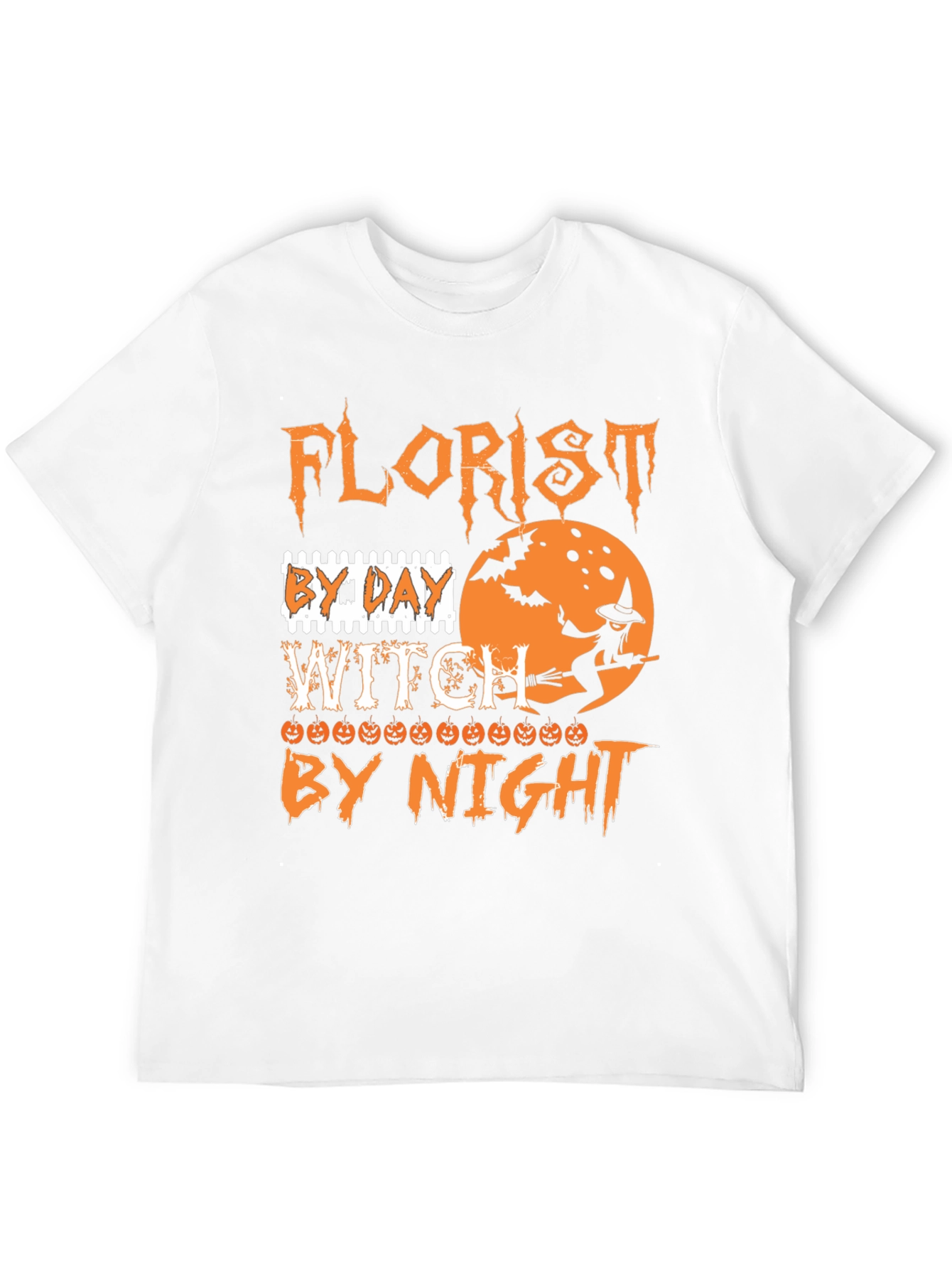Florist By Day Witch By Night Halloween T-Shirt
