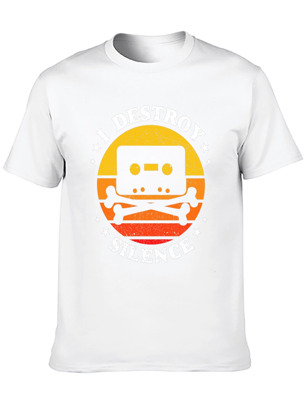 I Destroy Silence Cassette Tape Graphic T-Shirt