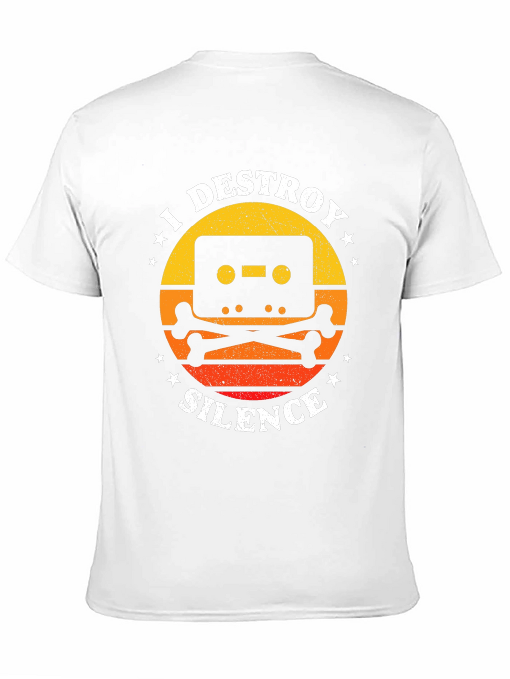I Destroy Silence Cassette Tape Graphic T-Shirt
