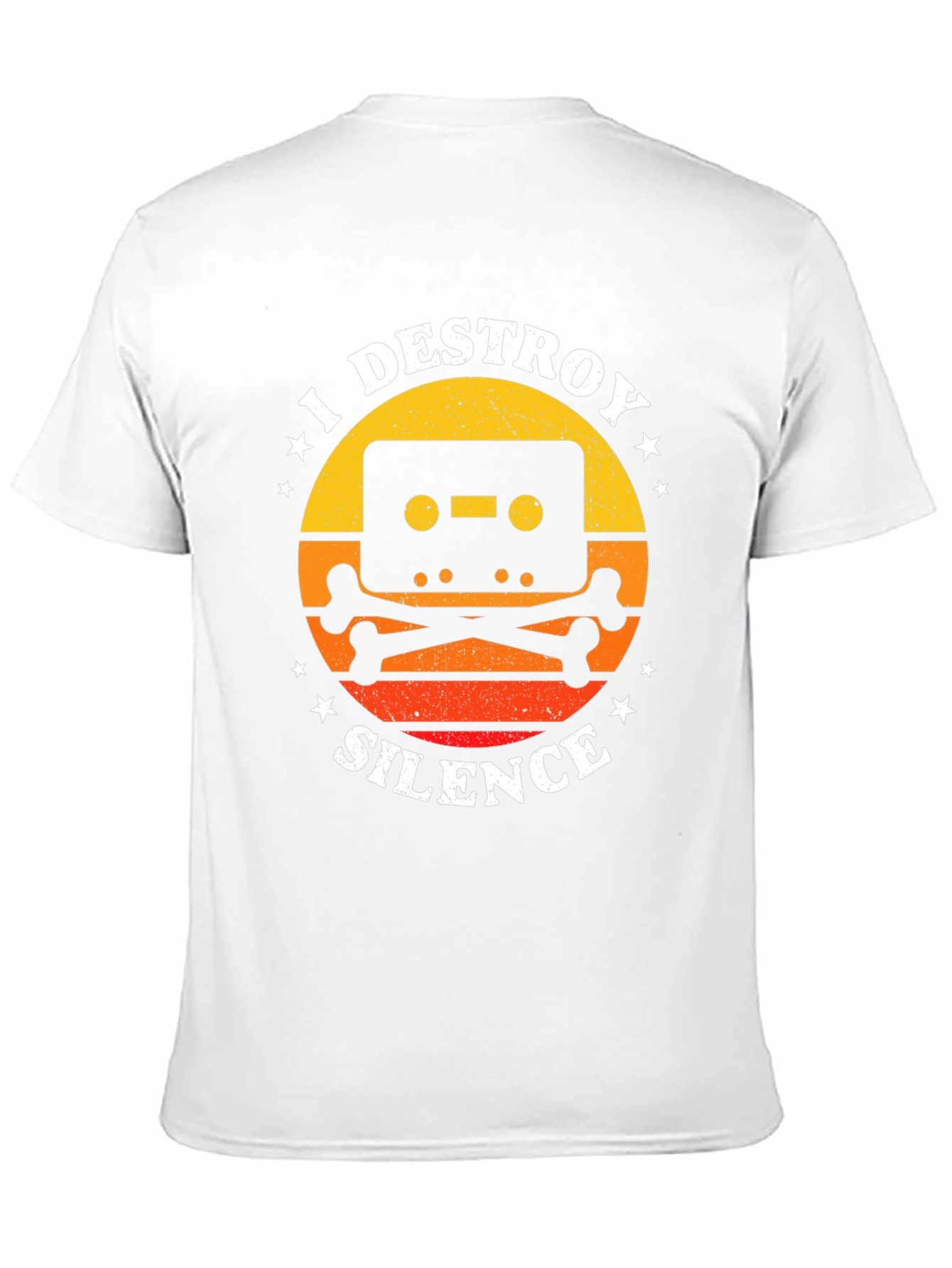 I Destroy Silence Cassette Tape Graphic T-Shirt