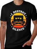 I Destroy Silence Cassette Tape Graphic T-Shirt