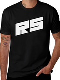 RS Logo Black T-Shirt - Bold Graphic Tee