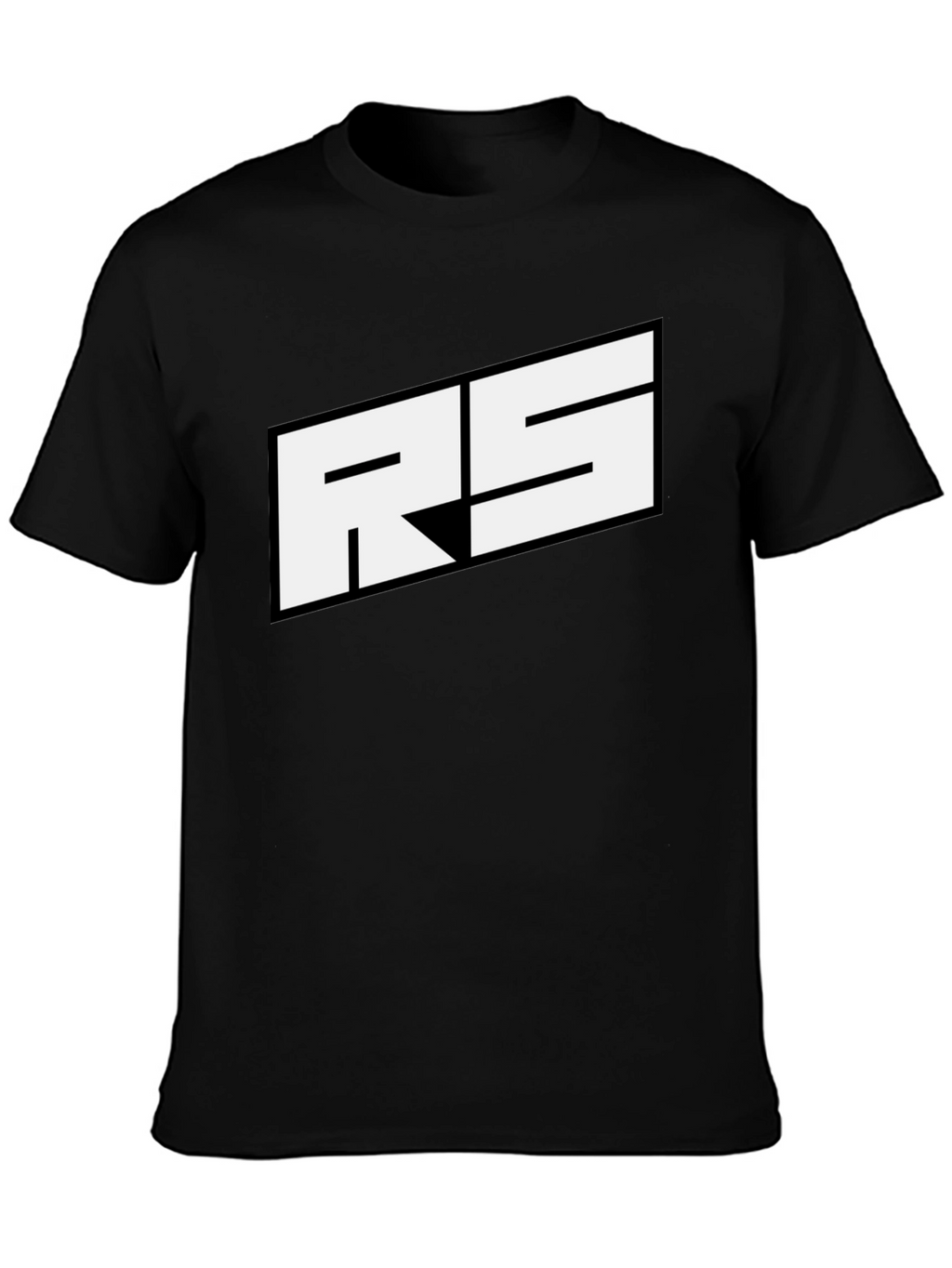 RS Logo Black T-Shirt - Bold Graphic Tee
