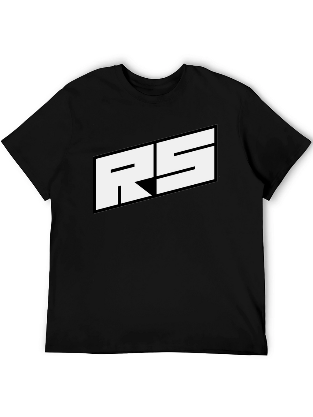 RS Logo Black T-Shirt - Bold Graphic Tee