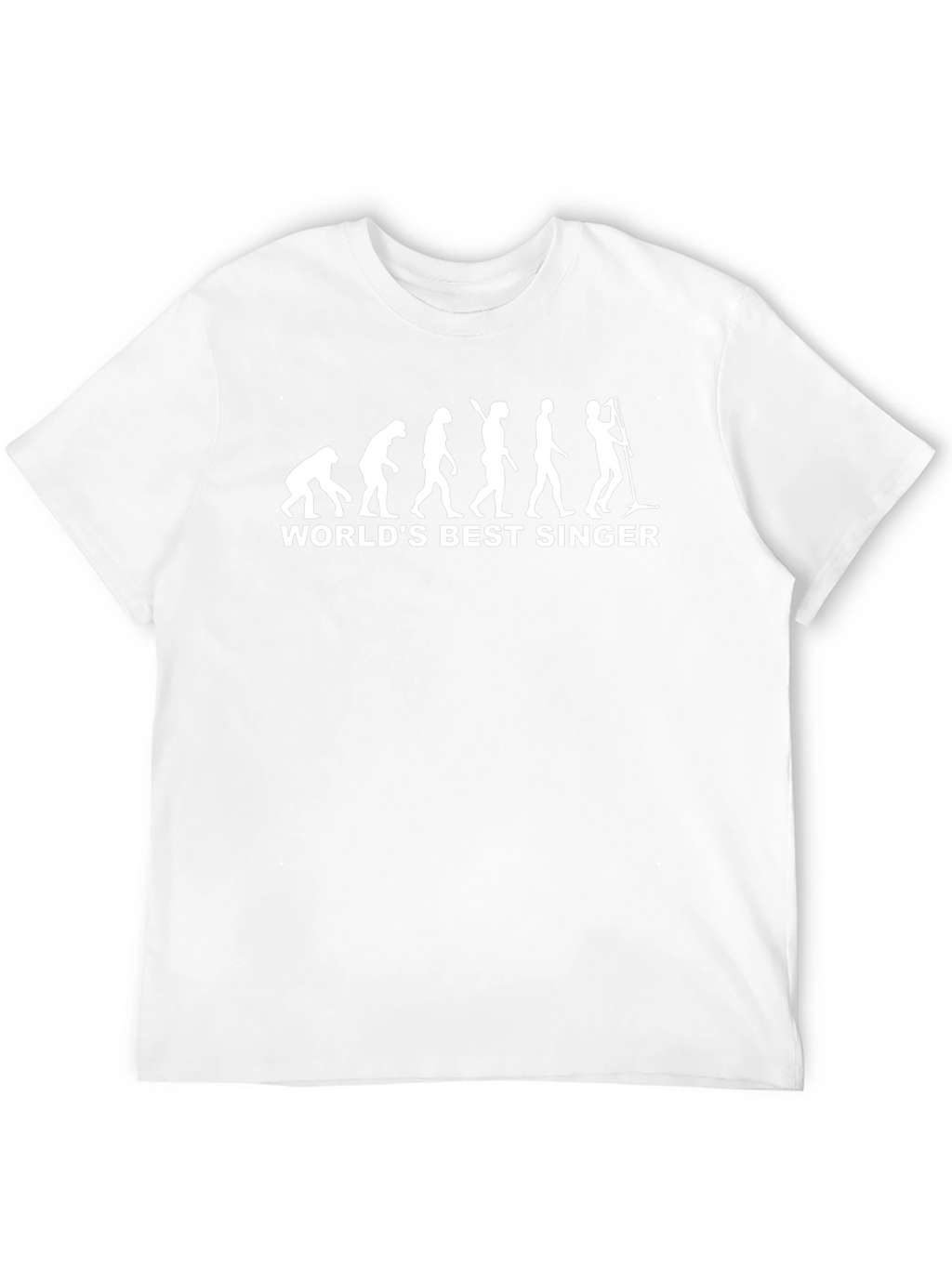 Worlds Best Singer Evolution Black T-Shirt